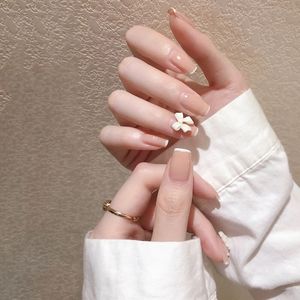 穿戴式甲片假指甲长短款可拆卸蝴蝶结抖音成品新娘学生孕妇美甲贴