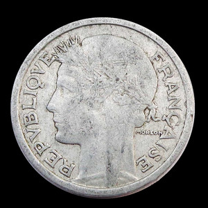 【保真外币 包邮】法国1法郎女神纪念币 铝币 外国硬币钱币真币