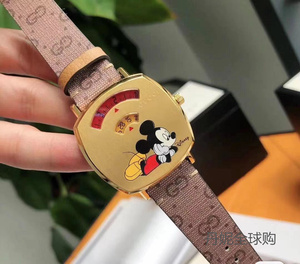 gucci/古驰手表女grip米奇联名情侣款古奇石英男女士腕表ya157420