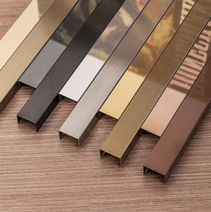 黑钛金镜面拉丝不锈钢u型槽条装饰钛收边金属压条玫瑰金包边线条