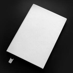 余人创意个性笔记本子定制白色软皮记事本办公笔记本文具加厚简约