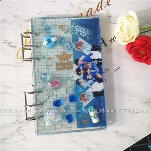 蔡徐坤diy手账本ninepercent明星手帐本定制黄明昊笔记本子朱正廷