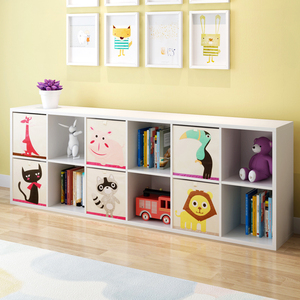 儿童格子柜幼儿园自由组合玩具收纳柜子多功能储物柜简易落地书柜