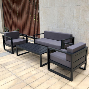 户外铁艺沙发铝合金庭院花园别墅露台休闲露天阳台简约北欧家具