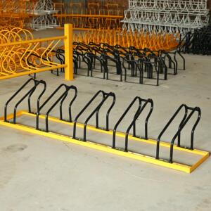 分体式卡位停放架电动车摆放架自行车停车架不锈钢螺旋环形车架