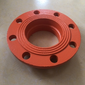 厂家供应沟槽管件卡箍法兰沟槽转换法兰消防工程连接件短管法兰