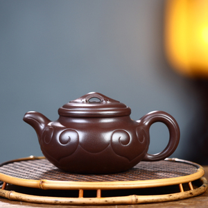 紫砂老壶台湾回流茶壶文革一厂名家顾景舟手工底槽清如意仿古壶