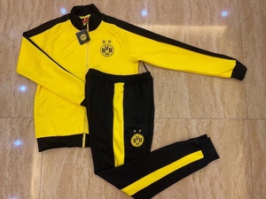 多特蒙德黄色长袖外套球衣2324新款足球训练出场服男套装运动队服