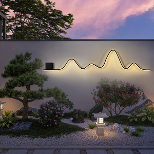 别墅室外壁灯山水户外防水庭院外墙装饰花园园林中式院子景观灯