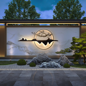 别墅庭院景观灯壁灯户外防水中式园林花园造景灯影壁墙装饰围墙