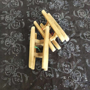 民俗老物件古董老缠线轴织布机配件创意盆架酒架老纺车织布机配件