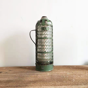 民俗怀旧老物件老式暖水瓶老保温水瓶壶绿老铁皮暖壶道具老货旧货