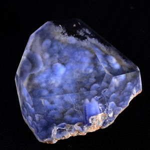 墨源巴西天然蓝线石 蓝发晶满花球老矿料 海胆花原石绒球