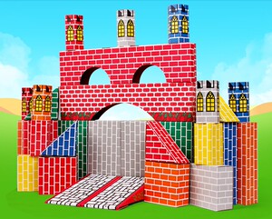 幼儿园纸砖积木加厚