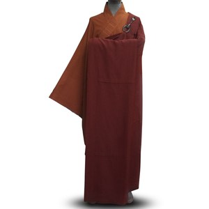 弘通普舵七衣僧服装男秋季僧衣木兰色袈裟和尚服咖啡色佛衣僧袍