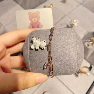 【唐嫣同款系列】施华洛世奇teddy璀璨泰迪熊心动小熊手链5599284