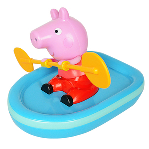 贝芬乐小猪佩奇划船皮划艇儿童发条洗澡玩具抖音宝宝戏水男孩女孩