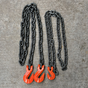 g80羊角带翅抓钩捆绑起重飞机链条锰钢铁链卡勾卸钢筋专用吊具链