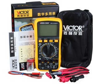 胜利数字万用表VC9808+ 多用表 带电容 频率 温度 电感测试
