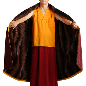 【加绒保暖】喇嘛僧服冬季大冈藏服加厚和尚斗篷大衣坐禅闭关披风