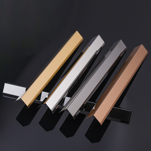 黑色钛合金线条收口条装饰不锈钢金属玫瑰金护阳角陶瓷扣角压边条