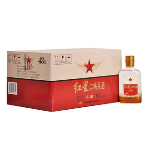 北京红星二锅头白酒 古酿43度500ml*6瓶整箱装 清香型/兼香型随机
