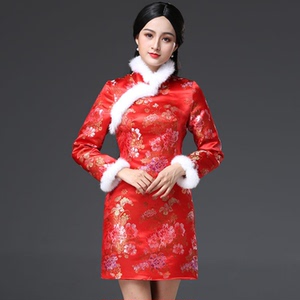 织锦缎唐装棉袄