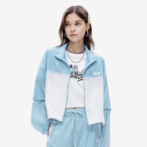 fila 斐乐女子防晒皮肤衣 大logo宽松梭织运动外套 t11w222703f