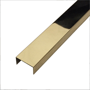 不锈钢装饰修边条拉丝镜面金属背景厂家直销定制装饰彩色折边条