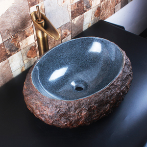 欧式仿古艺术台盆 复古台上盆 石头洗手盆 创意洗脸盆个性洗手池