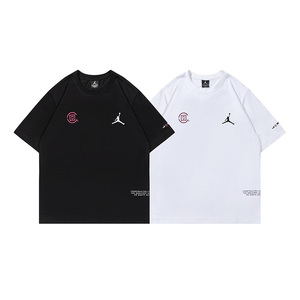 2024夏季新款陈冠希clot联名飞人男女宽松潮牌休闲短袖t恤情侣装