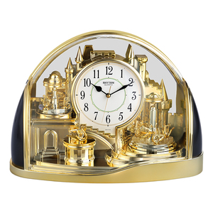 丽声时钟座钟表欧式复古静音创意大号客厅卧室台钟台式摆件4sg738