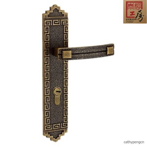 泰好工房铜锁 中式仿古做旧纯全铜大门卧室内房门锁LM/TH85-6051