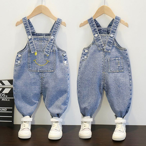 小孩背带裤开档男童