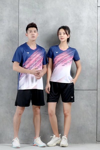 2024新款羽毛球服套装男女情侣速干透气排汗训练比赛运动大赛款