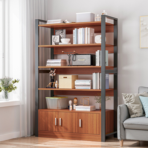 多层收纳柜落地家用置物柜客厅靠墙杂物收纳架阳台小柜子木储物柜