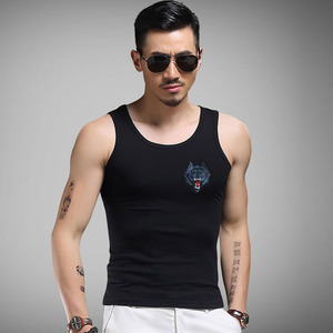 背心男部队纯棉特种兵衣服刺绣中国黑色军迷军人坎肩无袖t恤汗衫