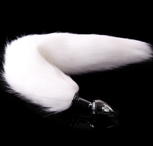 现货当天发 狐狸尾巴手工制作 304不锈钢后门塞狐狸尾巴调m玩具