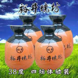 赤峰裕井烧坊小酒篓4坛250毫升38度纯粮酿造浓香型白酒