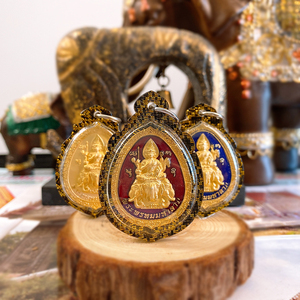 素素家泰国佛牌特色工艺 瓦诺寺 骑象四面佛 吊坠 挂件