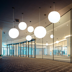 led圆球客厅吊灯户外新款创意球型装饰灯具商场现代简约球形挂灯