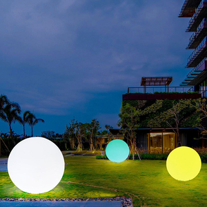 led大型发光球户外 七彩遥控景观圆球灯 草坪庭院150cm创意球形灯