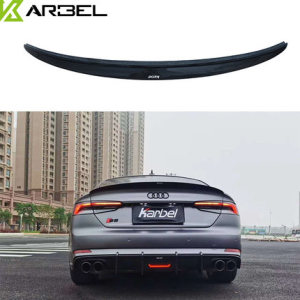 定风翼用于奥迪a5s5rs5尾翼改装碳纤维鸭尾翼扰流板压尾翼17-21款