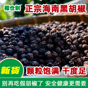 海南正宗黑胡椒粒500g农家自产特产一级黑胡椒粉现磨家用香料调料