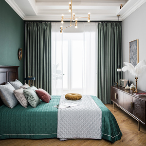 jbl巴瑞雅美式轻奢遮光窗帘2020新款高精密客厅卧室北欧简约定制