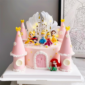 网红小公主蛋糕装饰摆件公少女主宝宝主题生日插牌插件烘焙装饰
