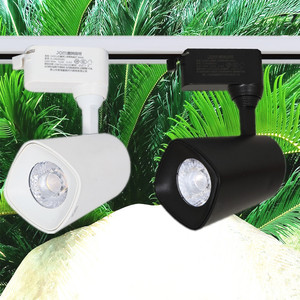 嘉美照明cob导轨射灯12w25w35wled轨道灯咖啡厅背景墙过道走廊灯