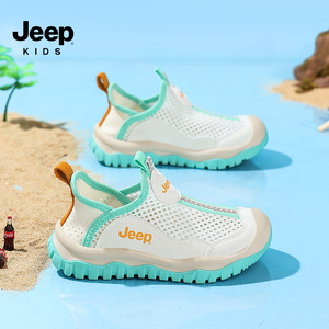 jeep吉普儿童运动鞋2024夏季新款男童鞋子单网透气女童跑步鞋软底