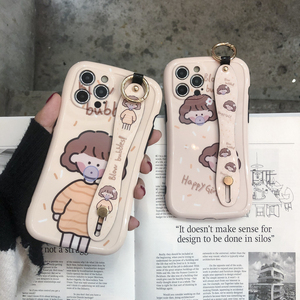 日韩风腕带吹泡泡女孩 苹果12手机壳x/xs软xr女新款iphone11 pro max