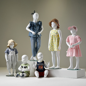 品牌同款儿童模特道具男女小孩童装店橱窗全身婴儿模特架子展示架